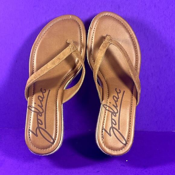 Zodiac Brown Rio‎ Espadrille Wedge Sandals Shoe Size 9.5-NEW - Picture 5 of 8